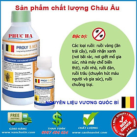 2 lọ thuốc diệt ruồi Proly 2.5cs 100ml