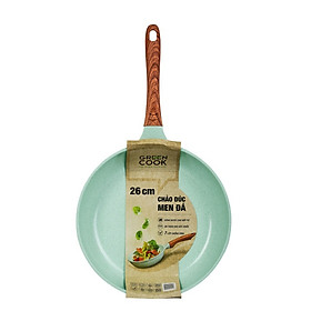 Chảo đúc 7 lớp chống dính đáy từ dùng trên mọi loại bếp Greencook GCP06-26 size 26cm, sâu 6.5cm, hàng y hình-Hàng chính hãng