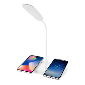 Mua Đế sạc không dây để bàn 02 vi trí sạc kết hợp đèn bàn công nghệ led siêu sáng