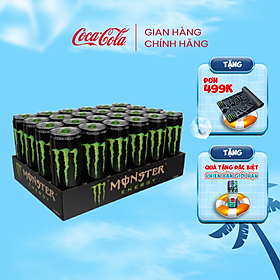 Lốc 24 Lon Nước Tăng Lực Giải Khát Monster Energy 355ml/Lon Sale 4.4 Coca-Cola Official Store