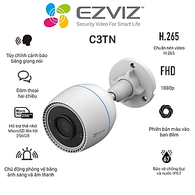 Mua Camera IP Wifi Ngoài Trời Sothing EZVIZ C3TN 2.0 MP Color  Xem Đêm Có Màu  Chống Nước  Đàm Thoại 2 Chiều  Báo Động Thông Minh AI- Hàng Chính Hãng