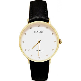 Đồng hồ Nữ Halei HL542 dây da cao cấp + Tặng Combo TẨY DA CHẾT APPLE WHITE PELLING GEL BEAUSKIN chính hãng