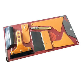 Mua Trọn Bộ 7 món dụng cụ tấm miếng dao nhựa hỗ trợ dán decal trang trí xe - RX30