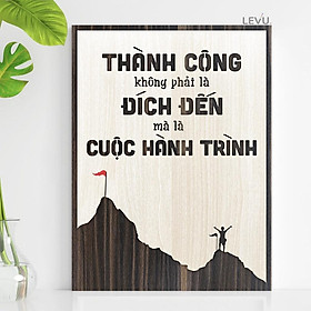 Tranh Slogan Tạo Động Lực TBIG068 thúc đẩy thành công