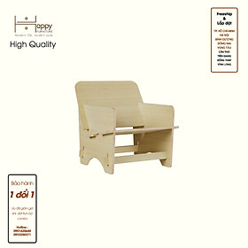 HAPPY FURNITURE , Gỗ tự nhiên , Ghế gỗ Plywood - SANARI , GHE_010 , 62cm x 61cm x 74cm DxRxC