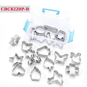 Mua Khuôn Bánh Quy Cookies Bộ 20 Khuôn Nhấn Dụng Cụ Làm Bánh Cookie Cutter Inox nhiều mẫu - CBCKI20P