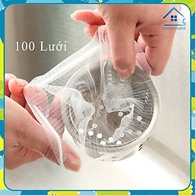 Túi 100 Lưới Lọc Rác Bồn Rửa Chén Siêu Tiện Lợi Homepower Giúp Chặn Rác Thải Và Thoát Nước Dễ Dàng Tránh Bị Tắc Ống Nước