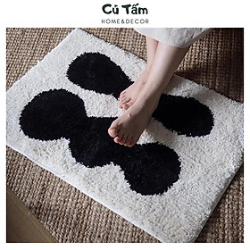 Mua Thảm lông lau chân  thảm chùi chân siêu thấm chống trơn trượt nhà tắm  nhà bếp