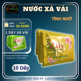Nước Xả Vải Zily 22ml ( Combo 10 Dây ) - Tặng 1 Dây xả vải Zily 10 gói