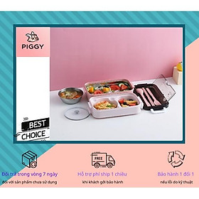 Mua Hộp đựng cơm giữ nhiệt nhiệt hai lớp bằng thép không gỉ 304 AD