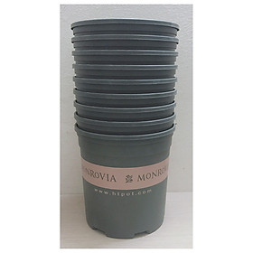 10 Chậu Nhựa MONROVIA 1,5Gal CN màu XANH, KT: 20x20  cm