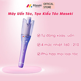Máy Uốn Tóc Maseki - Máy Uốn Tóc Tự Động Xoay Thông Minh, Tạo Kiểu, Không Khô Sơ, Gãy Rụng