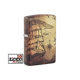 Bật lửa Zippo 49355 Zippo Pirate Ship Design - Chính hãng 100%
