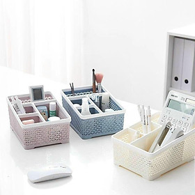 Mua Khay điều khiển vật dụng nhiều ngăn  khay nhựa để mỹ phẩm  4 Ngăn - B09