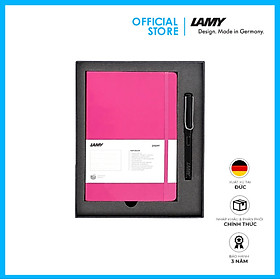 Gift Set Lamy Notebook A5 Softcover Pink+ Lamy Safari Shiny Black - GSNSa0015
