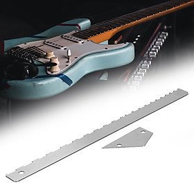 Guitar Neck  Ruler Neck Notched Straight  for Fretboard and Frets Repair Tool