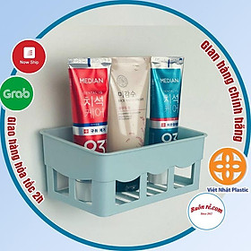 Khay đựng vật dụng nhà tắm nhà bếp dán tường Việt Nhật 2 size, Khay đựng đồ đa năng nhựa PP cao cấp -br01420