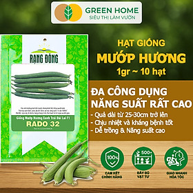 Hạt Giống Mướp Hương Greenhome, Gói 1gr~10 Hạt, Dễ Trồng Quanh Năm, Nảy Mầm Cao, Thu Hoạch Nhanh, Năng Suất Cao T16