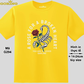 A Rose for a Broken Heart, mã G294. Hãy tỏa sáng như kim cương, qua chiếc áo thun Goking siêu hot cho nam nữ trẻ em, áo phông cặp đôi, gia đình, đội nhóm