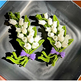 Mua Khuôn Silicon 4d Chùm Hoa Linh Lan Thắt Nơ Xinh