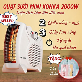 Mua Quạt sưởi ấm di động mùa đông  máy sưởi thông minh an toàn cao cấp chống cháy nổ không khô da cho văn phòng gia đình- Hàng chính hãng