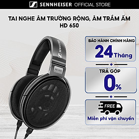 Tai nghe chụp tai sennheiser hd 650 hi-res - hàng chính hãng