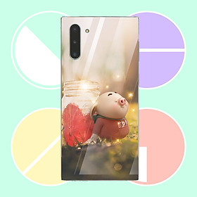 Ốp kính cường lực cho điện thoại Samsung Galaxy Note 10 Plus - Heo Thiên Thần Dễ Thương MS HTTDD001