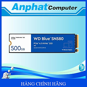 Mua Ổ cứng SSD WD Blue SN580 500GB NVMe PCIe Gen4 x4 ( WDS500G3B0E ) - Hàng Chính Hãng