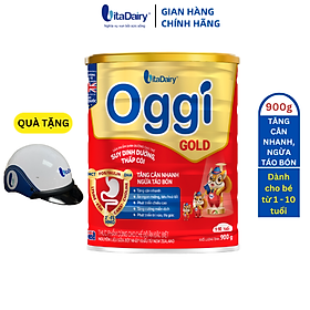Sữa bột OGGI Suy Dinh Dưỡng Gold 900g giúp bé tăng cân nhanh, ngừa táo bón - VitaDairy