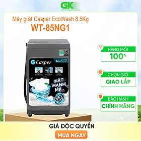 Máy giặt casper 8.5 kg wt-85ng1 - hàng chính hãng - chỉ giao hcm