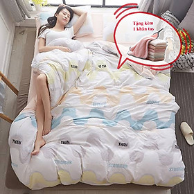 Bộ vỏ chăn ga gối cotton tici Pastel cao cấp A - mẫu mã đa dạng, màu sắc tươi sáng