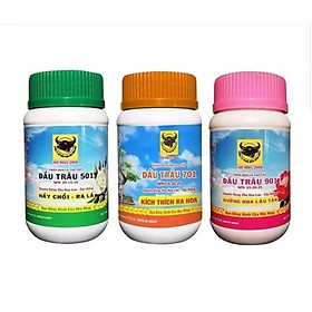 Mua Bộ 3 loại Phân bón đầu trâu MK 501 - 701 - 901 chuyên cho Lan - hoa Kiểng giúp Kích Chồi - Kích Hoa - Dưỡng Hoa