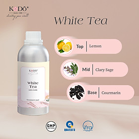 Tinh Dầu Nước Hoa Nguyên Chất Kodo White Tea Tra Trăng Classic Collection Hương Thơm Tươi Mát, Thư Gian, Tinh Tế - 500 ml