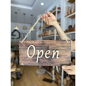 Mua Biển  bảng gỗ treo cửa Open  Close  Welcome  Toilet chữ nổi trang trí nhà hàng  quán coffee