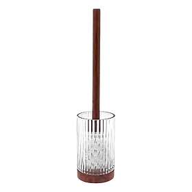 Mua Bộ Dụng Cụ Cọ Toilet Thuỷ Tinh ROMEO Màu Trong W9xD9xH39Cm |Index Living Mall| Nội Thất Thái Lan