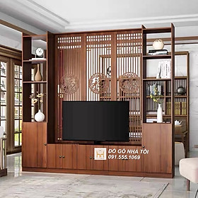 Mua Vách Ngăn Trang Trí Phòng Khách Liền Kệ Tivi Hoa Văn 2m2 X 2m4 - TR632 (2.200k/m2)