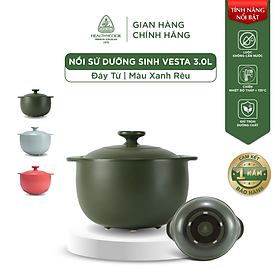 Mua Nồi Sứ Dưỡng Sinh Minh Long Healthy Cook Vesta 3.0L - Dùng Cho Bếp Từ