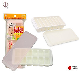 Mua Bộ 2 khay trữ đồ ăn dặm cho bé Kokubo 12 ngăn và 8 ngăn có nắp đập kín - made in Japan