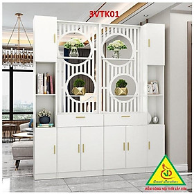 Mua Vách ngăn phòng khách nhà bếp  Tủ kệ vách ngăn phòng 3VTK01A - Nội thất lắp ráp Viễn Đông ADV