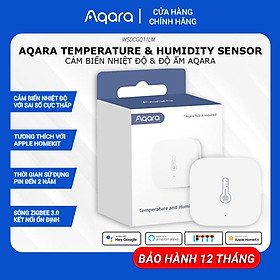 Cảm Biến Nhiệt Độ Độ Ẩm AQARA Đo Độ Âm Áp Suất Không Khí Sensor Có Độ Chính Xác Cao Tương Thích HomeKit Cần Trang Bị Hub Hàng Chính Hãng BH 12 Tháng