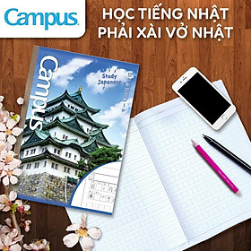 Lốc 5 vở học tiếng nhật Campus