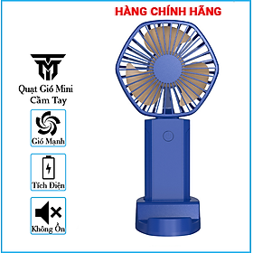 Mua Quạt Cầm Tay Mini Tích Điện Teement   Có Giá Đở Điện Thoại  Sạc USB Di Động Tiện Lợi  Phiên Bản Nâng Cấp - Hàng Chính Hãng