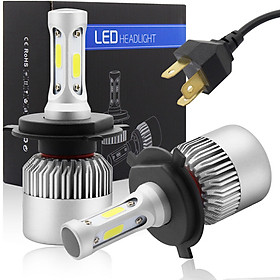 1 Pair H4 S2 LED Headlight Kit 4000LM/Bulb 6500K Low Beam Fog Bulb HID White Specification:H4