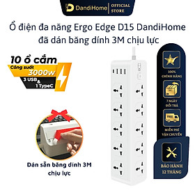 Ổ cắm điện đa năng Ergo Edge DandiHome an toàn chống cháy chống giật, bảo hành 12 tháng