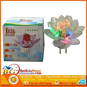 Mua Đèn ngủ hình bông sen ánh sáng 7 màu loại 18 cánh (3 tầng)