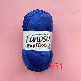 Cuộn sợi Papillon cotton visco - Nhập khẩu chính hãng Lanoso - 100gram dài 420m