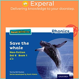Sách - Read Write Inc. Phonics: Save the Whale (Blue Set 6 Non-fiction 1) by Ruth Miskin (UK edition, paperback)