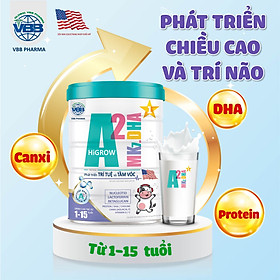 Sữa Bột A2 Mk7.DHA HiGrow- Phát Triển Chiều Cao và Tầm Vóc