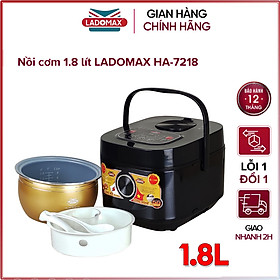 Mua Nồi cơm điện tử 1.8 lít Ladomax HA-7218 - Hàng chính hãng