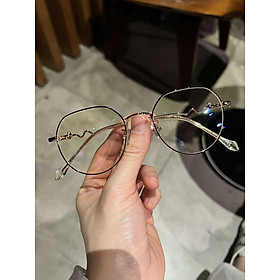 Kính vintage kim loại kiểu cách thời trang Hàn Quốc